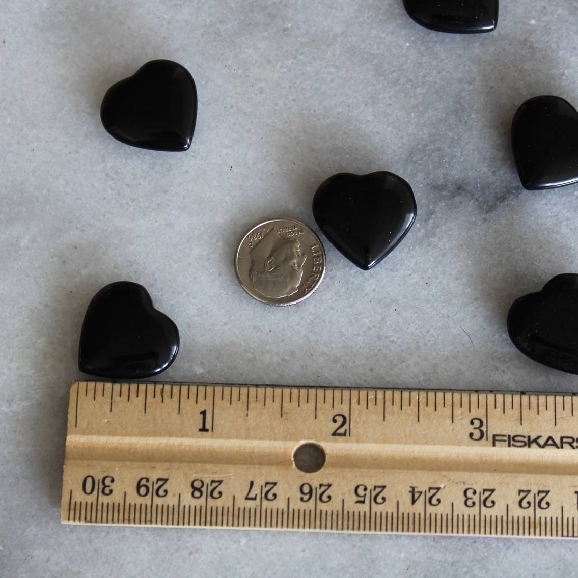 Pebble House - Obsidian 20mm Heart (Crystals & Stones) - Dear John
