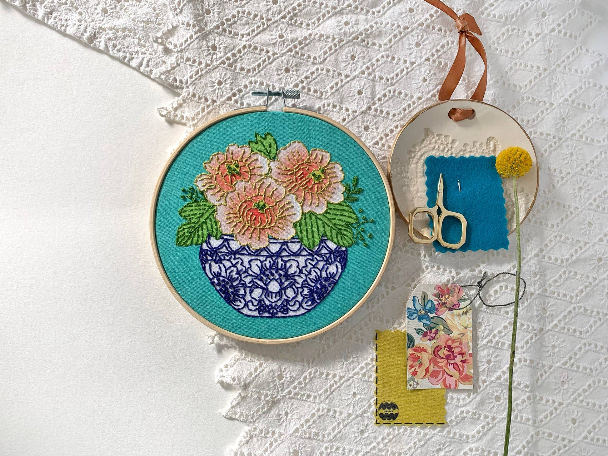 Peony Embroidery Kit - Dear John