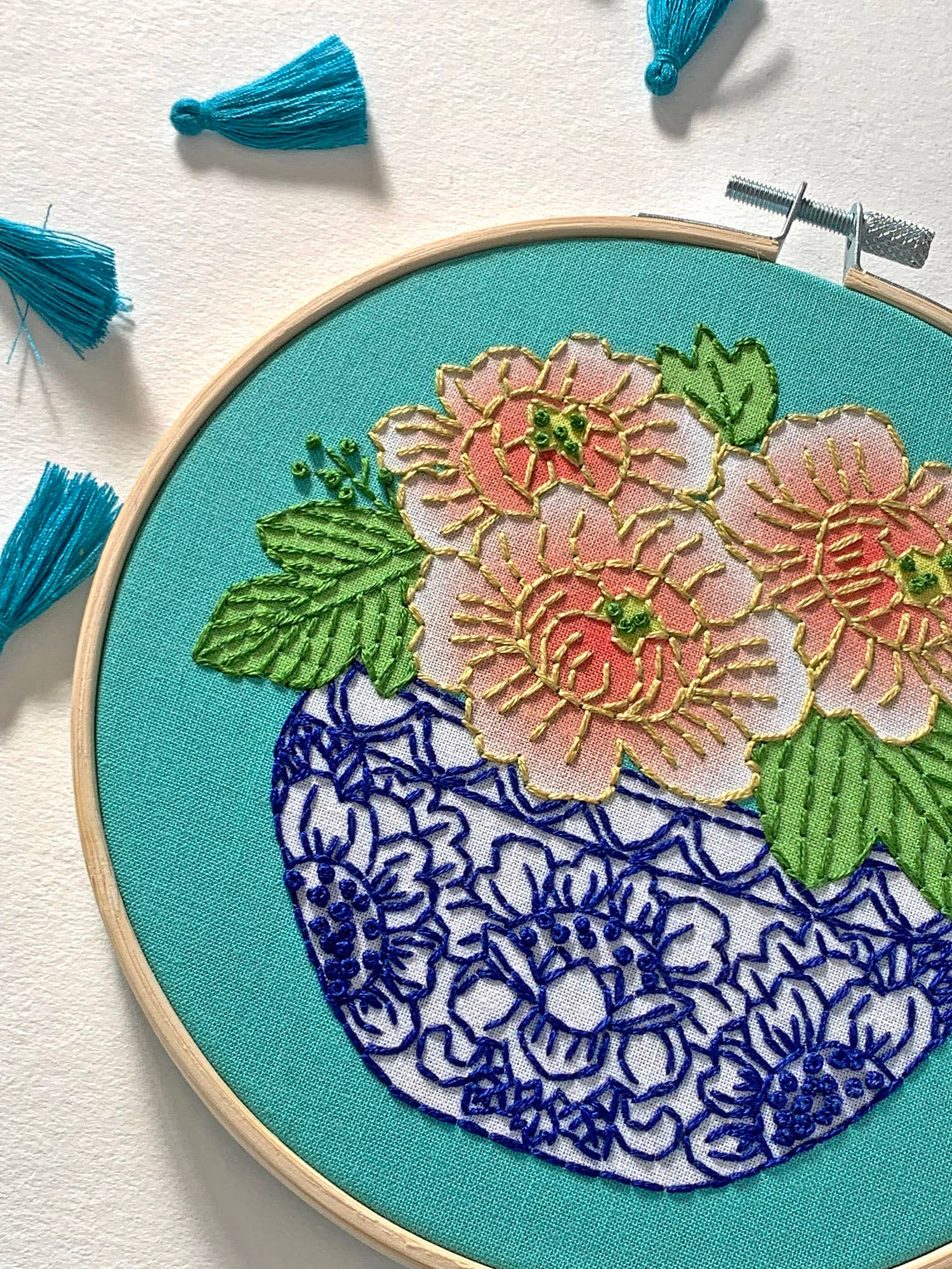 Peony Embroidery Kit - Dear John
