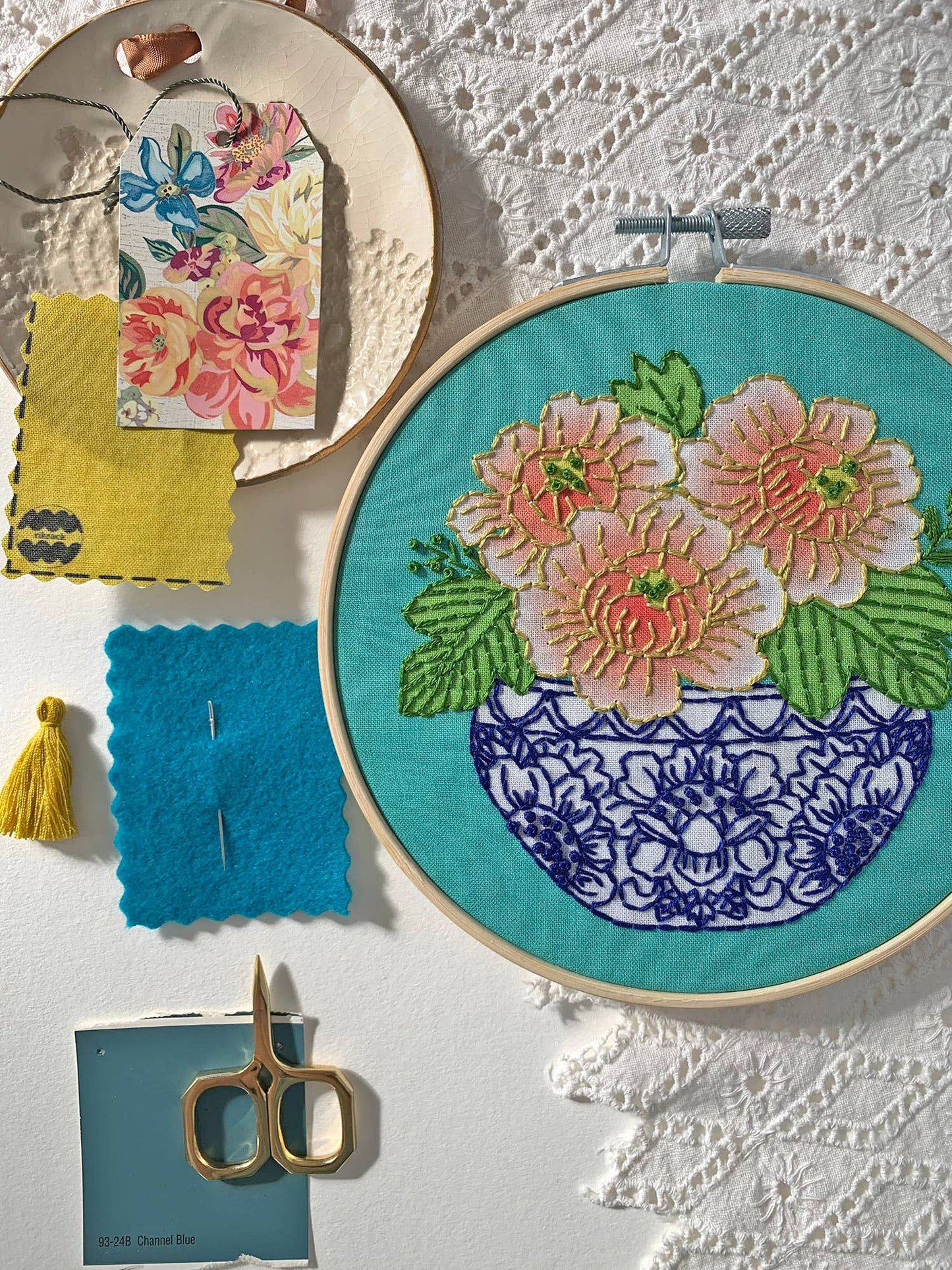 Peony Embroidery Kit - Dear John