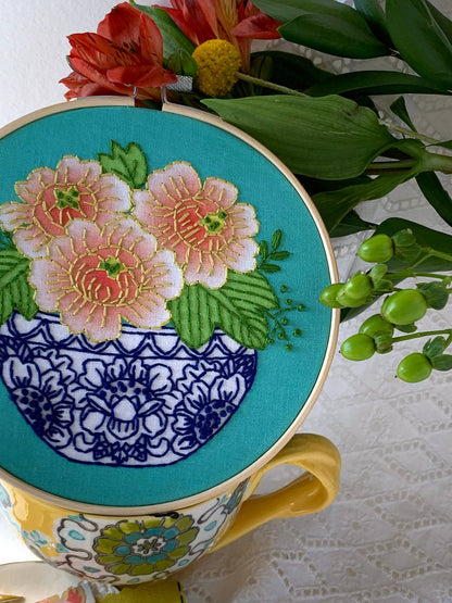 Peony Embroidery Kit - Dear John