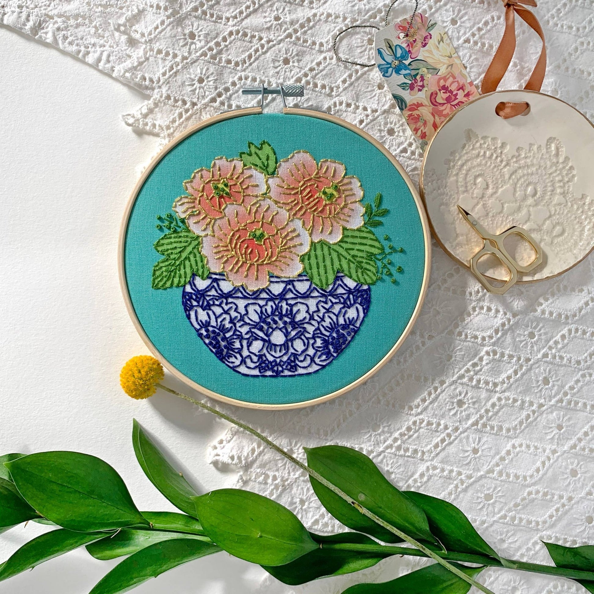 Peony Embroidery Kit - Dear John