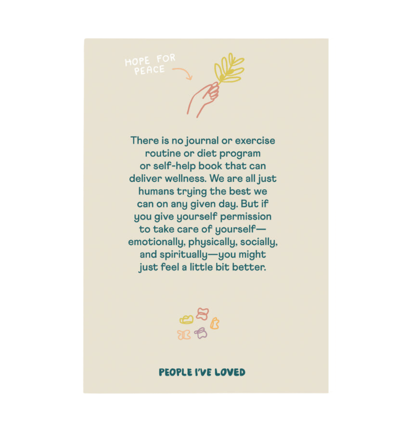 People I've Loved - A Wellness Journal - Dear John