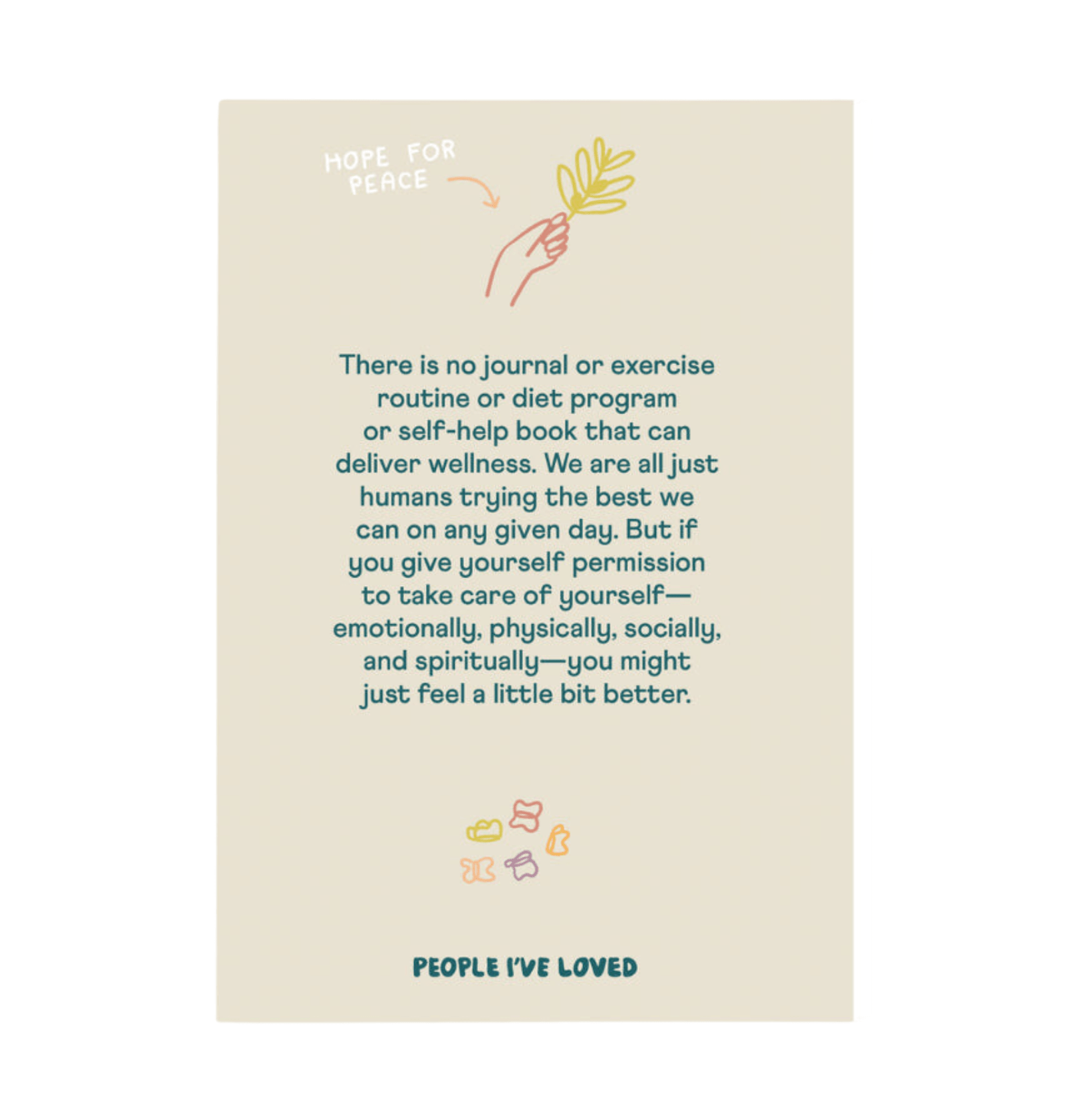 People I've Loved - A Wellness Journal - Dear John