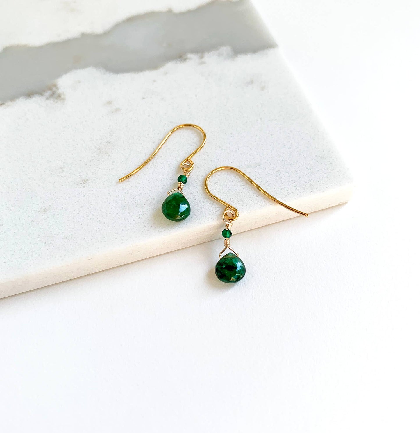 Petite Emerald Earrings - Dear John