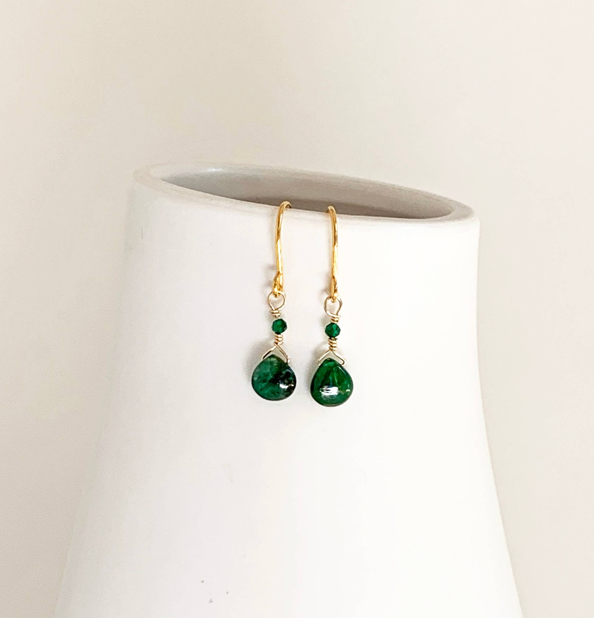 Petite Emerald Earrings - Dear John