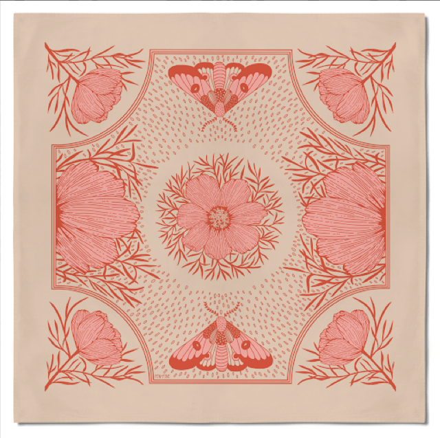 Pink Cosmos Bandana - Dear John