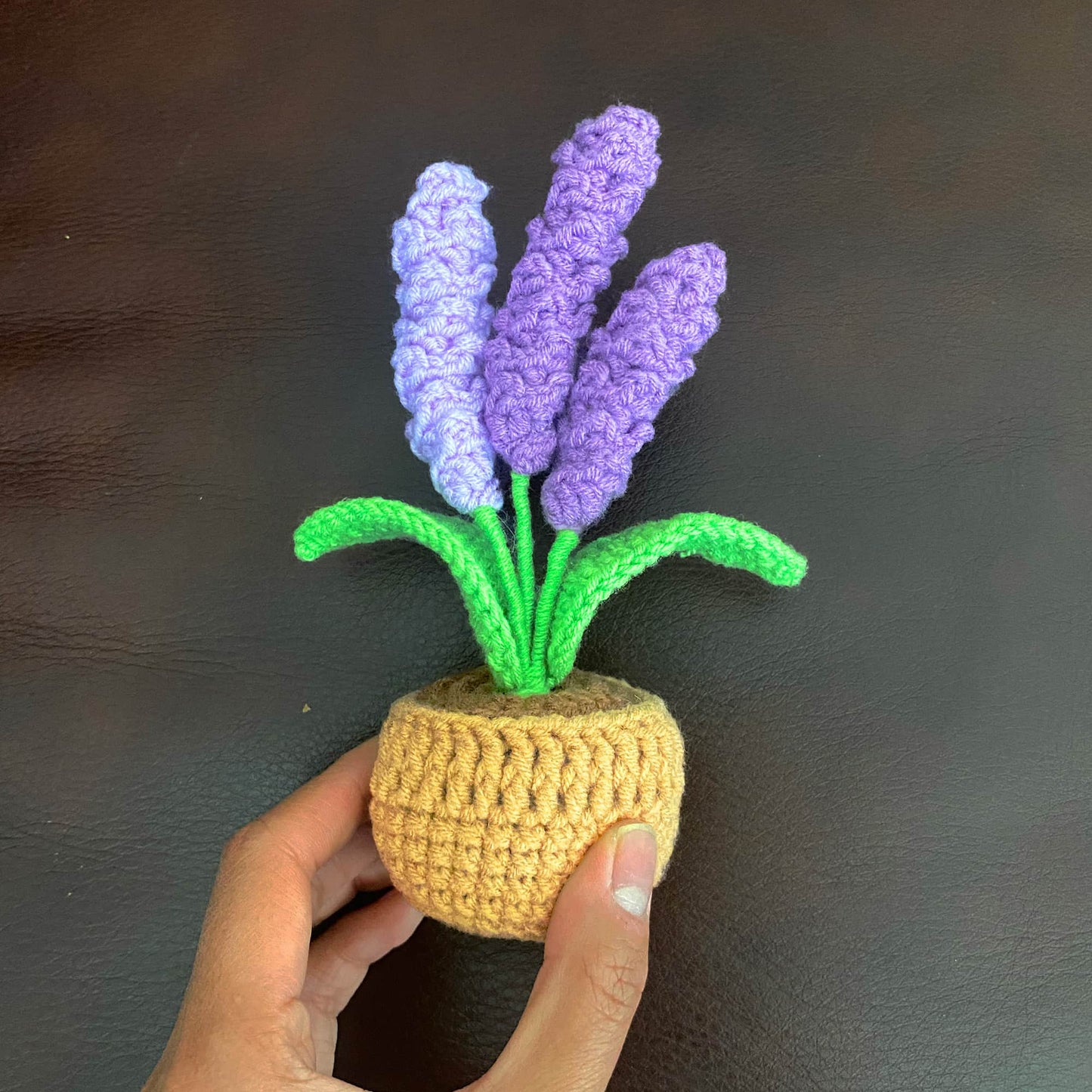 PinkLadyWorkshop - Crochet Lavender Pot | Lavender Decor | Handmade Finished - Dear John