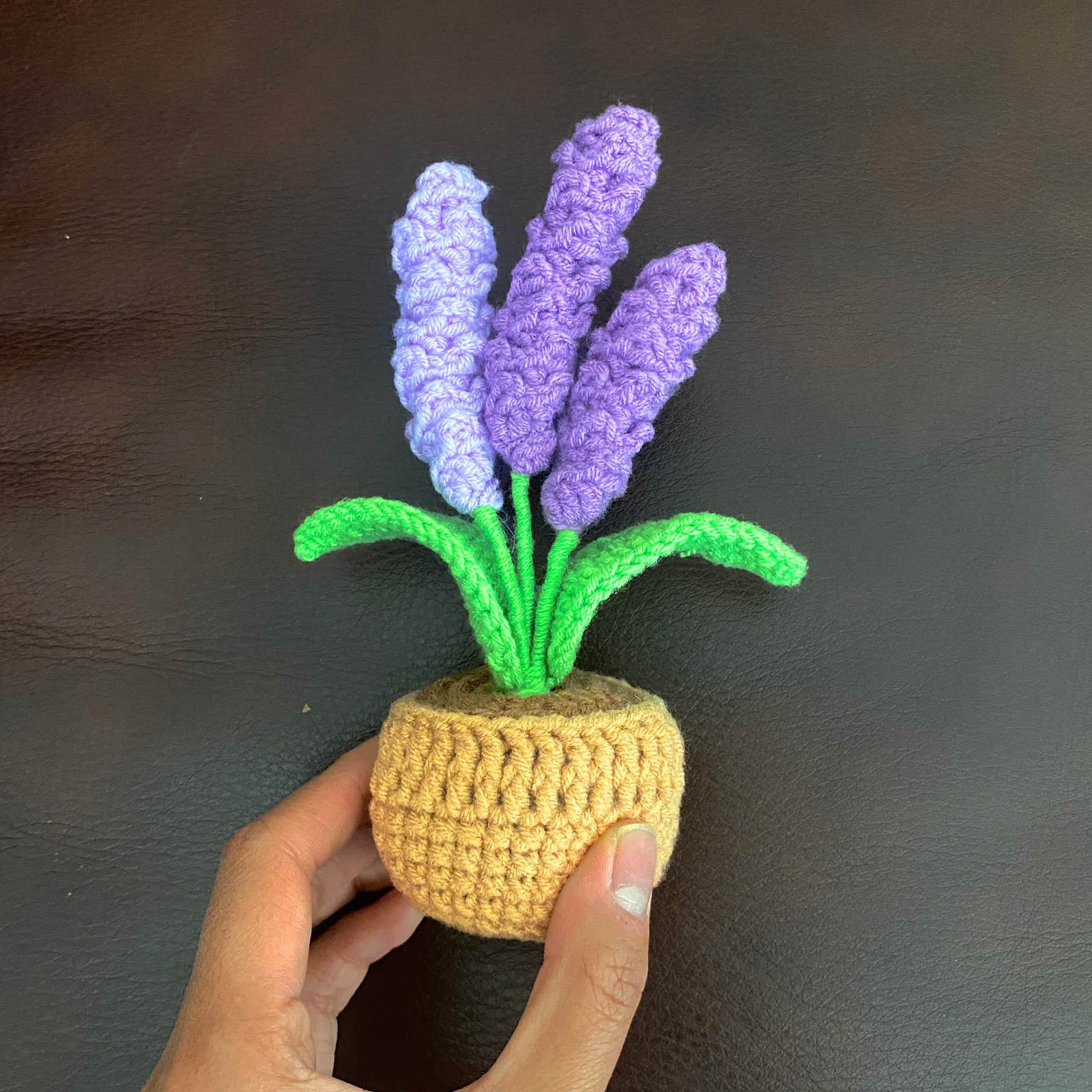 PinkLadyWorkshop - Crochet Lavender Pot | Lavender Decor | Handmade Finished - Dear John