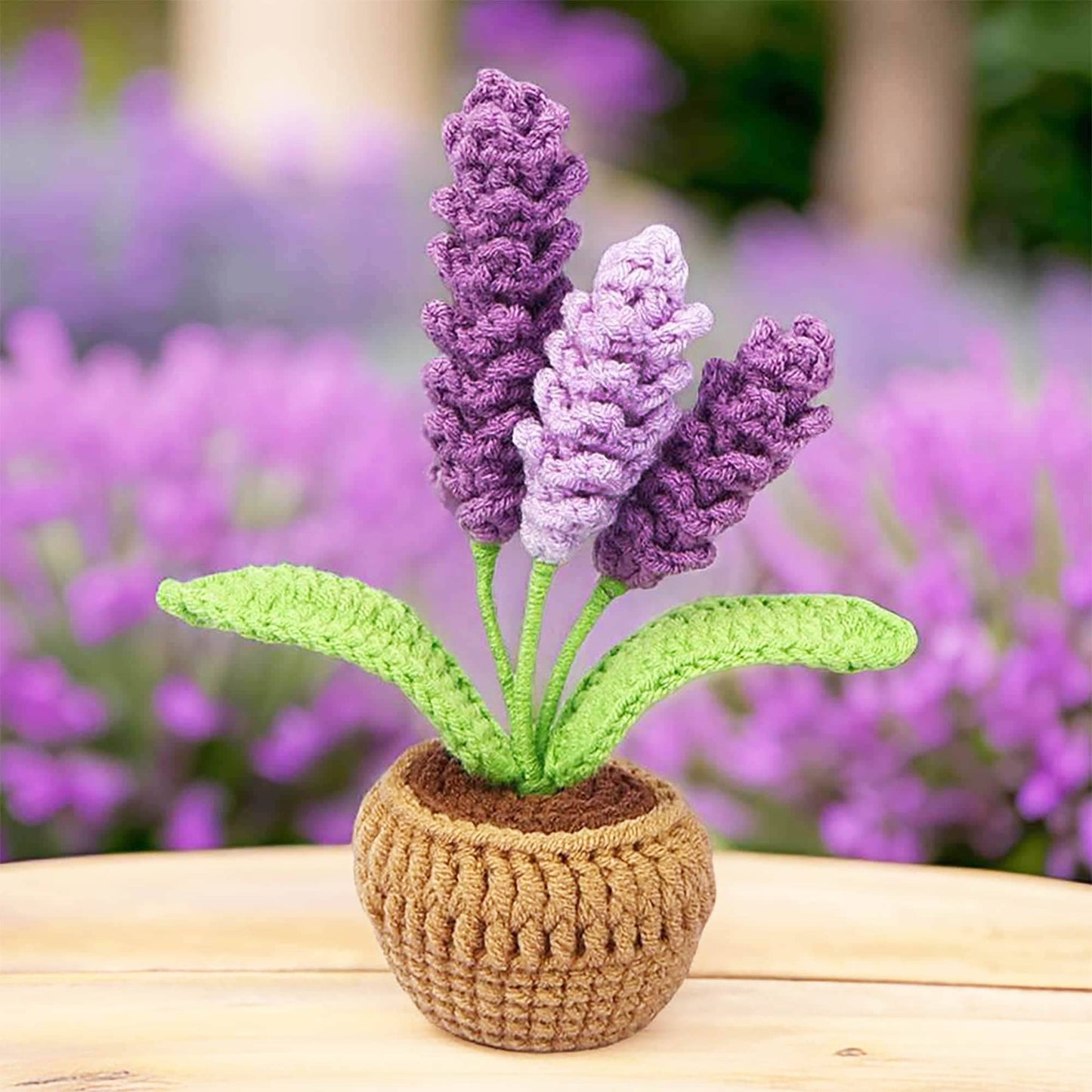 PinkLadyWorkshop - Crochet Lavender Pot | Lavender Decor | Handmade Finished - Dear John
