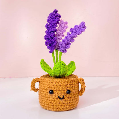 PinkLadyWorkshop - Crochet Lavender Pot | Lavender Decor | Handmade Finished - Dear John
