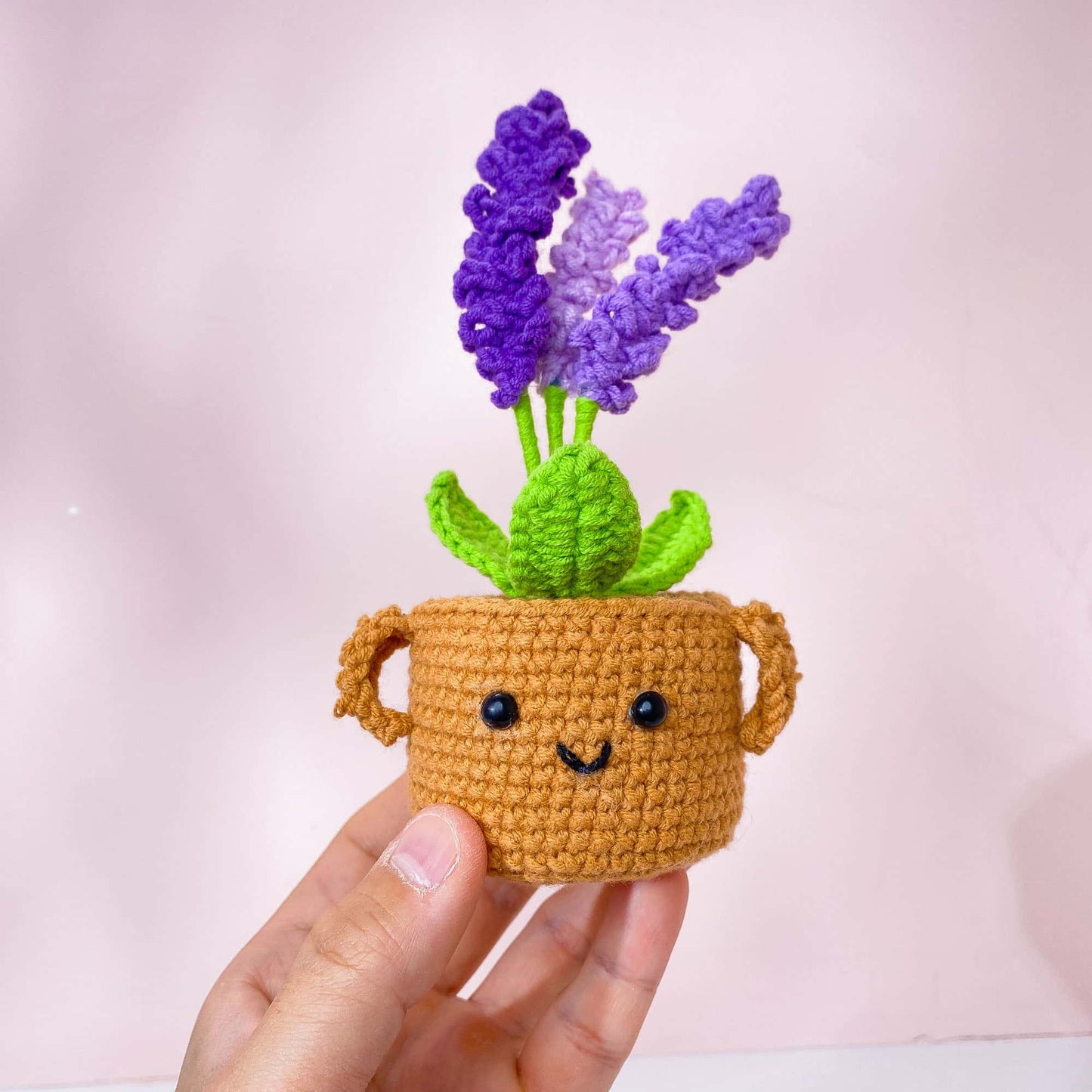 PinkLadyWorkshop - Crochet Lavender Pot | Lavender Decor | Handmade Finished - Dear John
