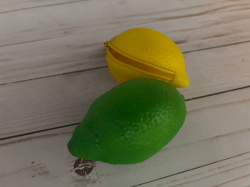 Plastic Coin Purse — Lemon/Lime - Dear John
