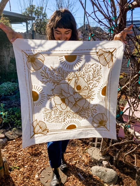 Poppy Sunrise Bandana - Dear John