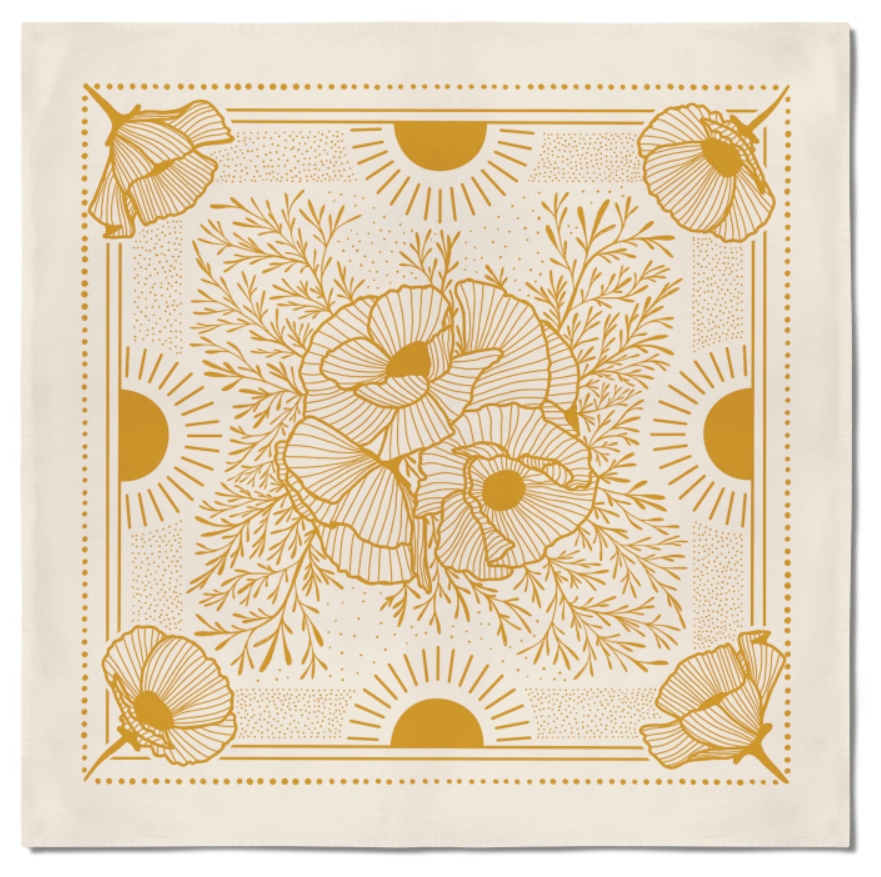 Poppy Sunrise Bandana - Dear John
