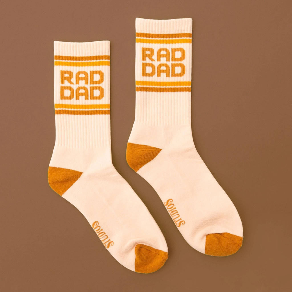 Rad Dad Ribbed Crew Socks - Dear John