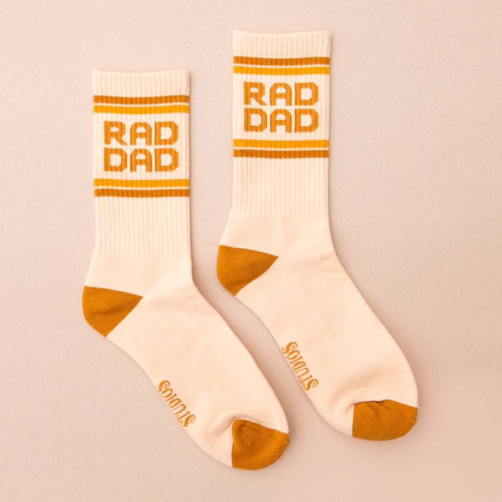 Rad Dad Ribbed Crew Socks - Dear John