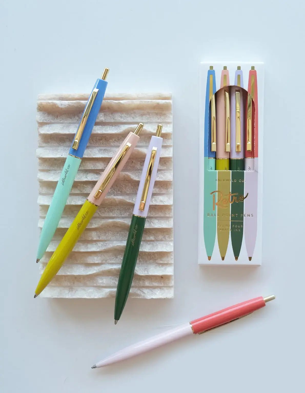 Rainbow Retro Pen Set - Dear John
