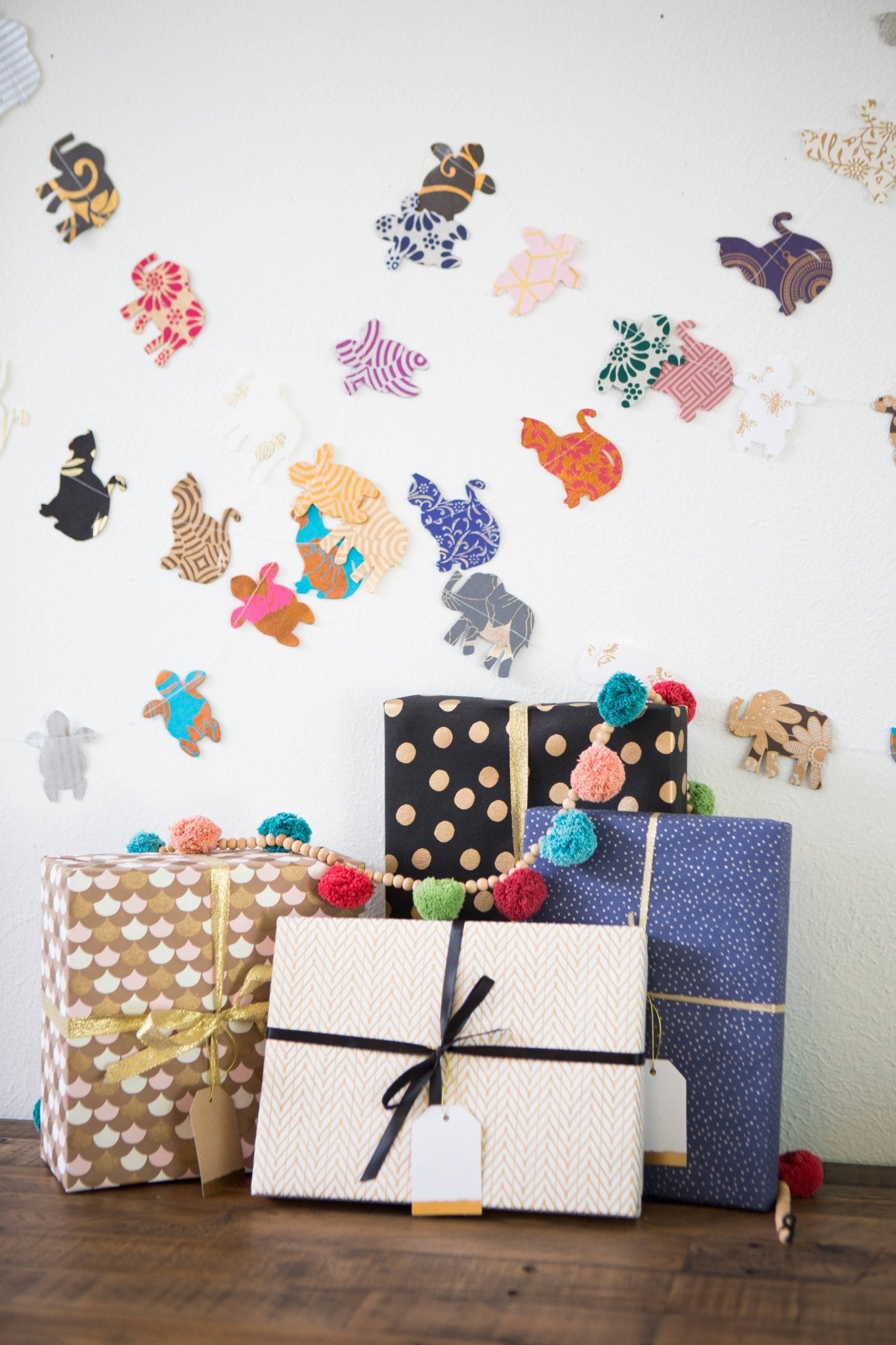 Recycled Paper Gift Wrap Single Rolls - Assorted Eco Friendly - Dear John