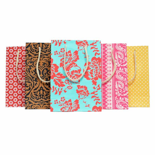 Recycled Paper Medium Gift Bag 7x3.5x10 - Assorted - Dear John