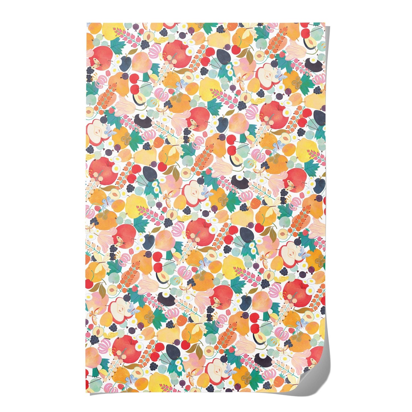 Red Cap Cards - Fruits and Florals wrapping paper - Dear John