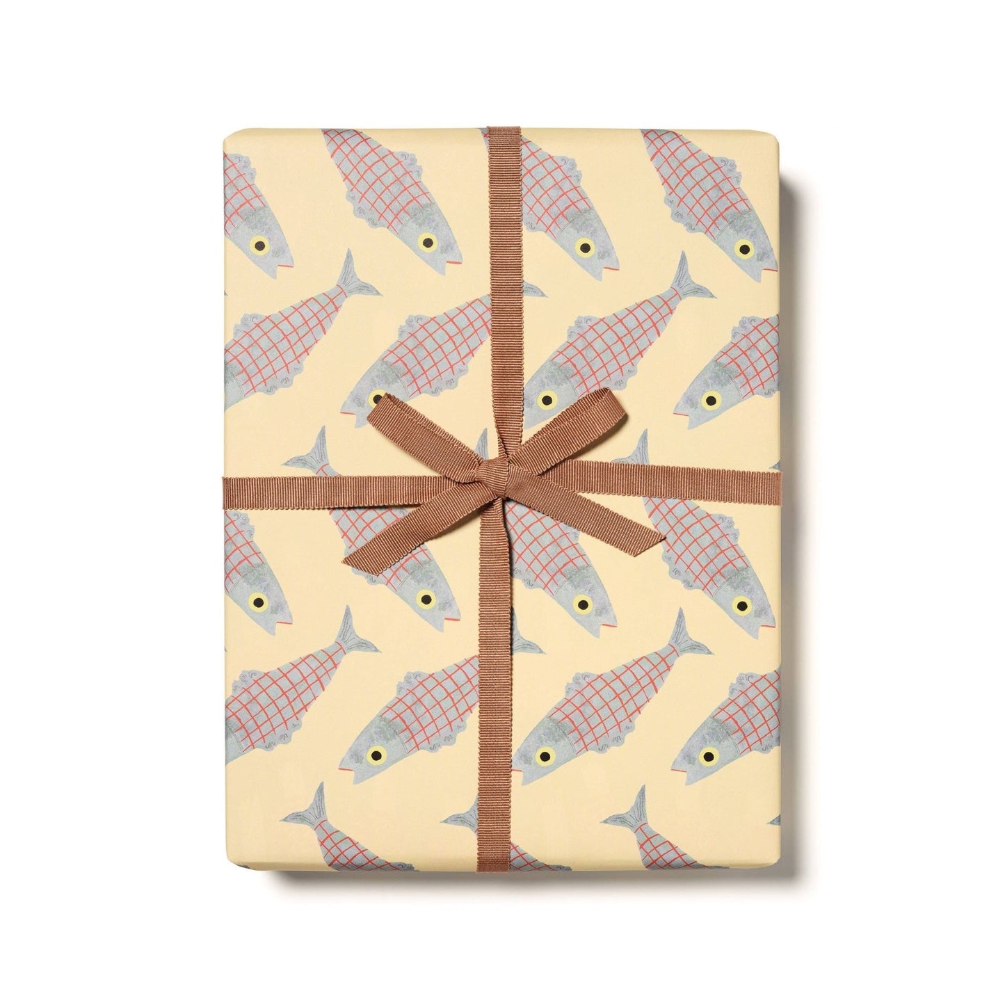 Red Cap Cards - Herring wrapping paper - Dear John