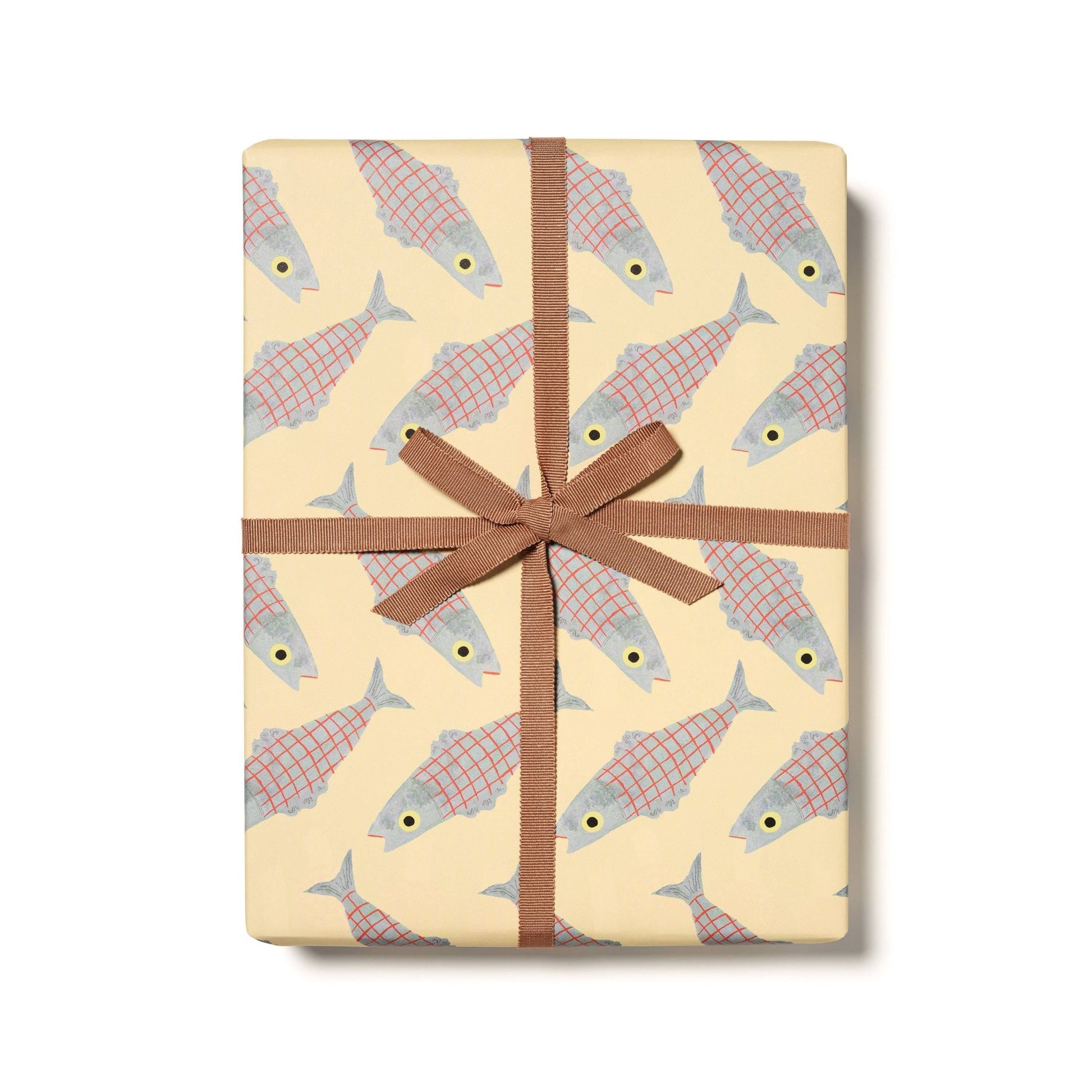 Red Cap Cards - Herring wrapping paper - Dear John