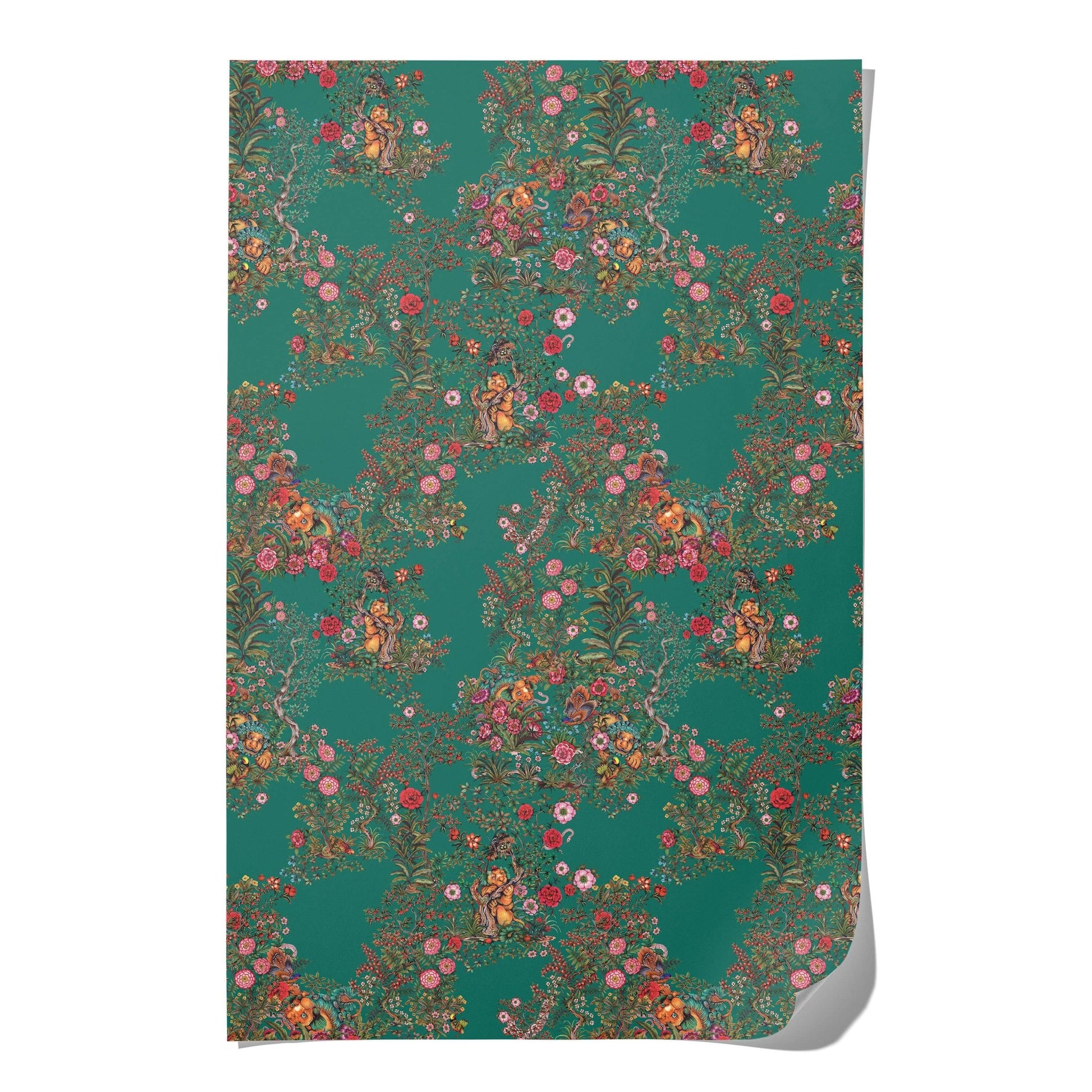 Red Cap Cards - Oasis wrapping paper - Dear John