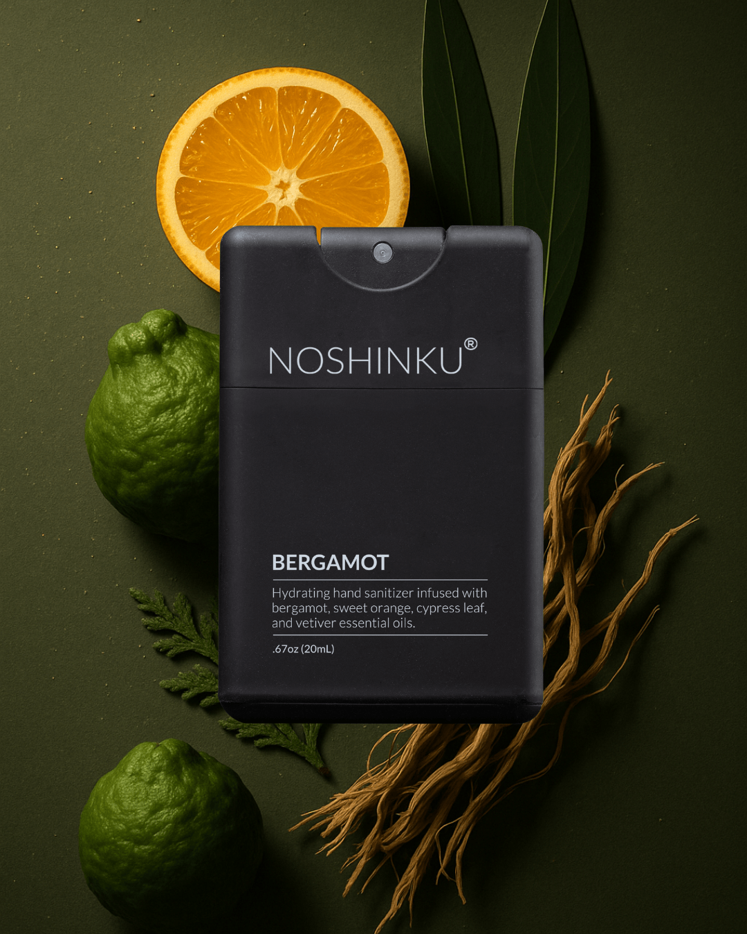 REFILLABLE Bergamot Ultra - Moisturizing Pocket Hand Sanitizer - Dear John