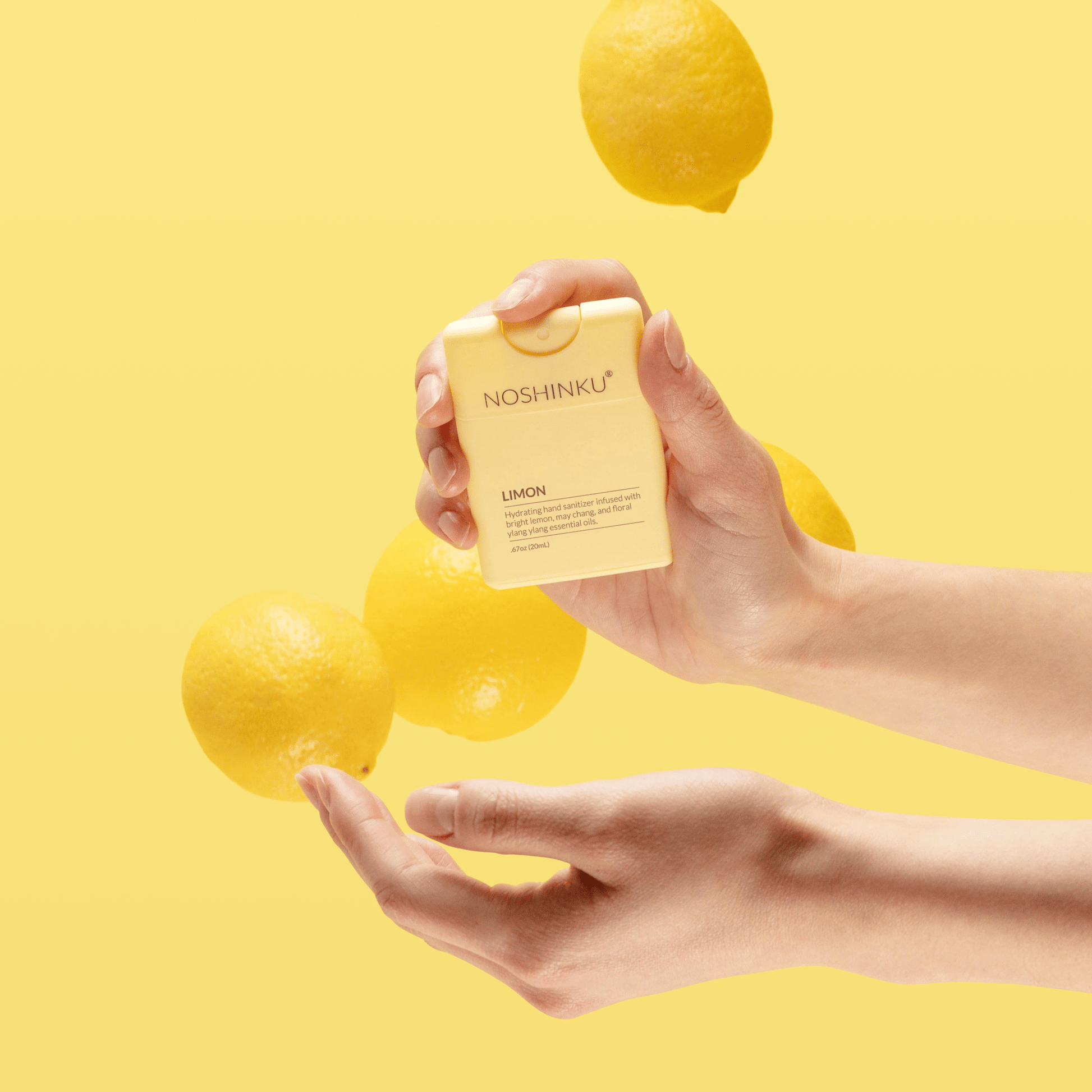Refillable Lemon Ylang - Ylang Moisturizing Pocket Sanitizer - Dear John