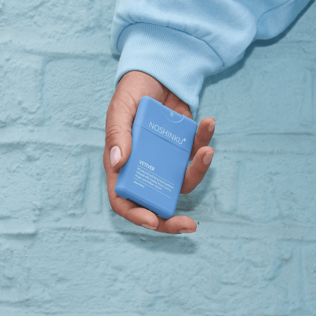 Refillable Vetiver Patchouli Hydrating Pocket Hand Sanitizer - Dear John