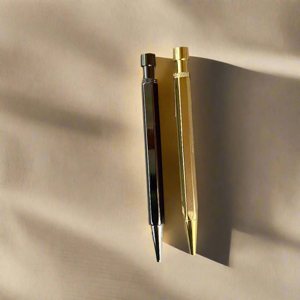 Retractable Solid Brass Pen - Elegant Design - Dear John