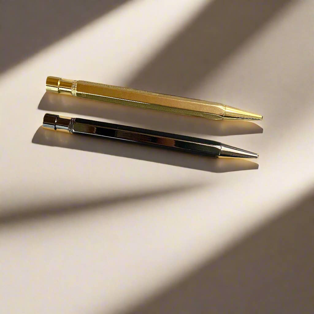 Retractable Solid Brass Pen - Elegant Design - Dear John