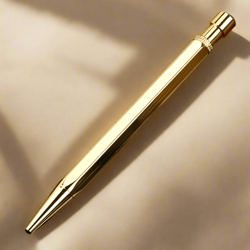 Retractable Solid Brass Pen - Elegant Design - Dear John