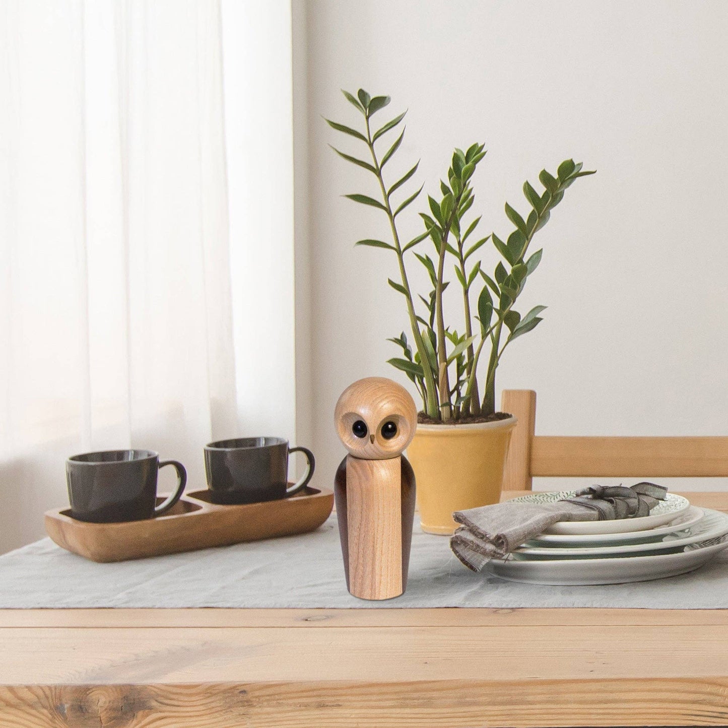 Rock & Branch® Owl Refillable Pepper Mill - Dear John