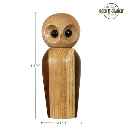 Rock & Branch® Owl Refillable Pepper Mill - Dear John