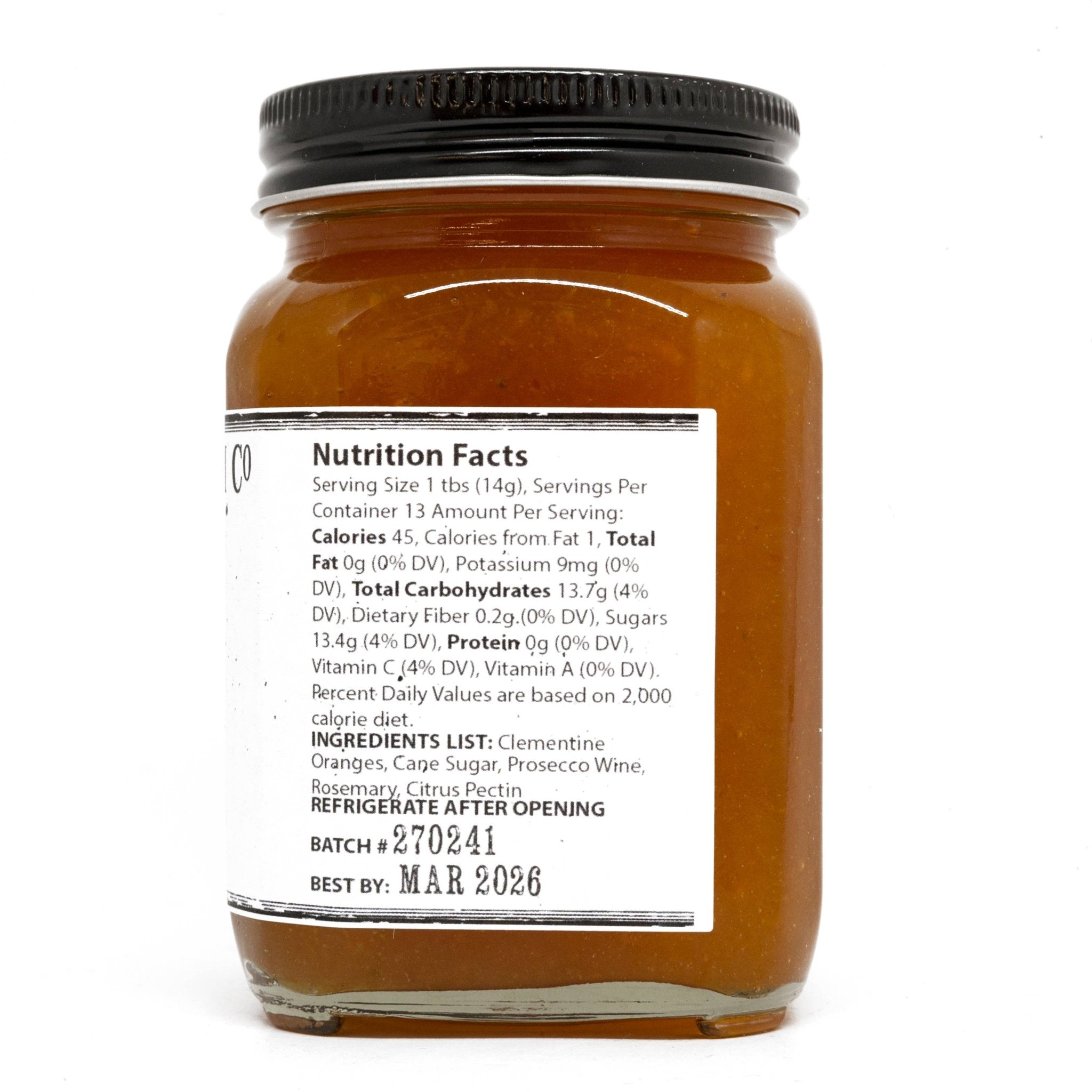 Rosemary Prosecco Clementine Jam - Dear John