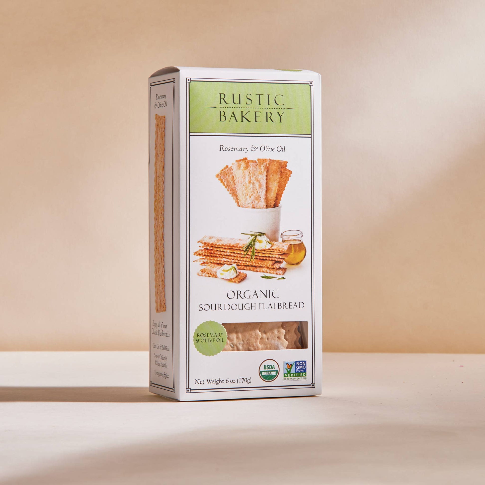 Rustic Bakery - Flatbreads - Rosemary & Olive Oil Box - Dear John