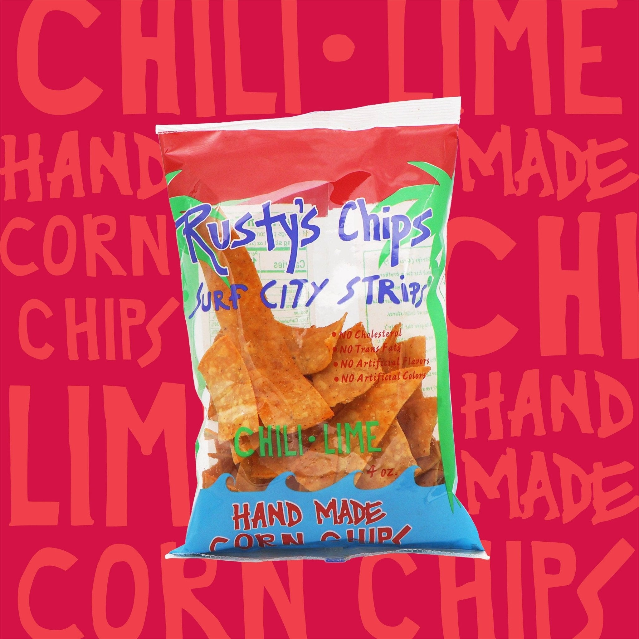 Rusty's Tortilla Crips - Chili Lime Corn (4oz - 12ct) - Dear John