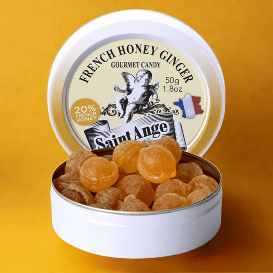 Saint Ange Honey Ginger - French Gourmet Natural Candy Tin - Dear John