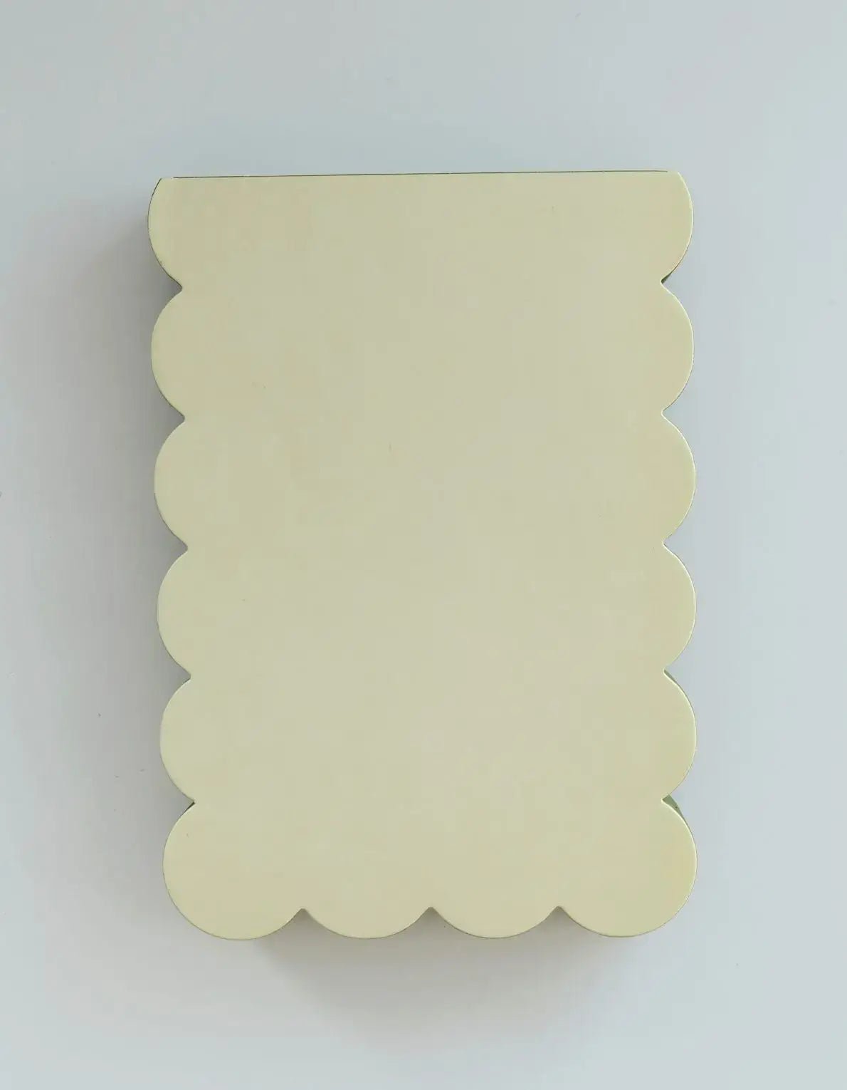 Scalloped Shaped Notepad | Chartreuse + Olive Edge - Dear John