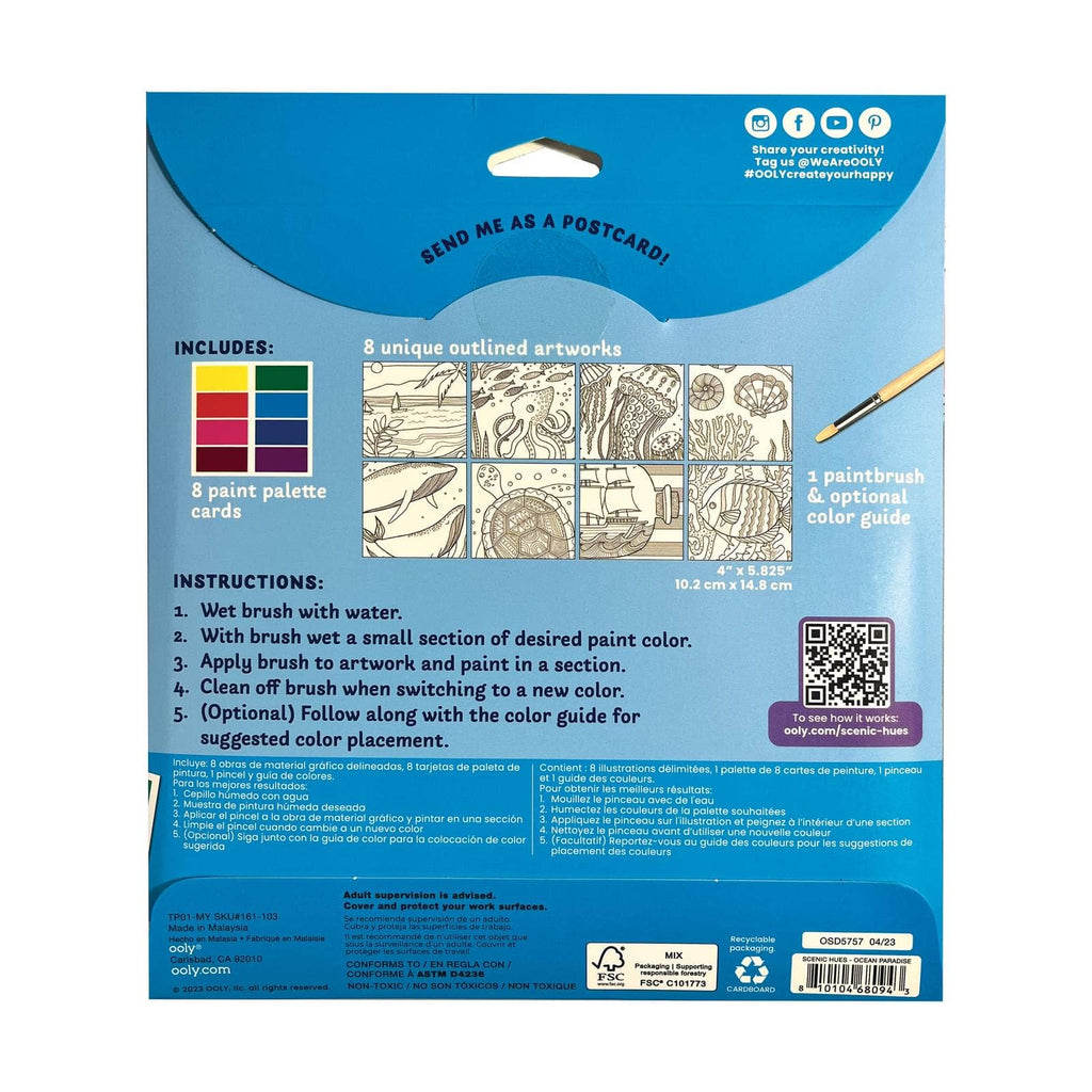 Scenic Hues: D.I.Y. Watercolor Art Kit - Ocean Paradise (17 - Dear John