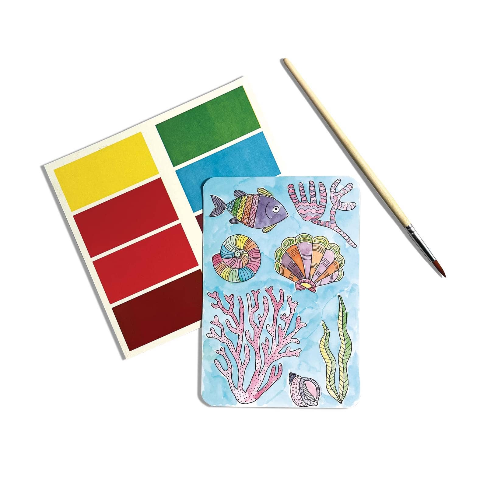 Scenic Hues: D.I.Y. Watercolor Art Kit - Ocean Paradise (17 - Dear John