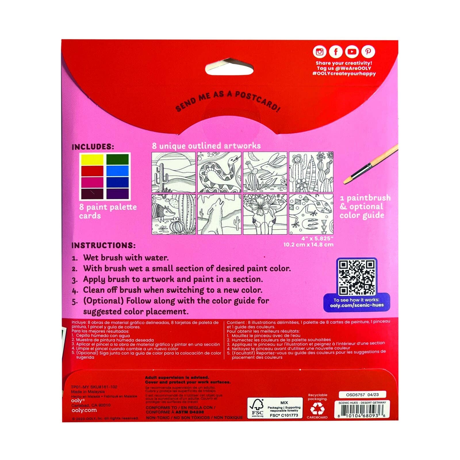 Scenic Hues D.I.Y. Watercolor Kit Desert Getaway - Dear John