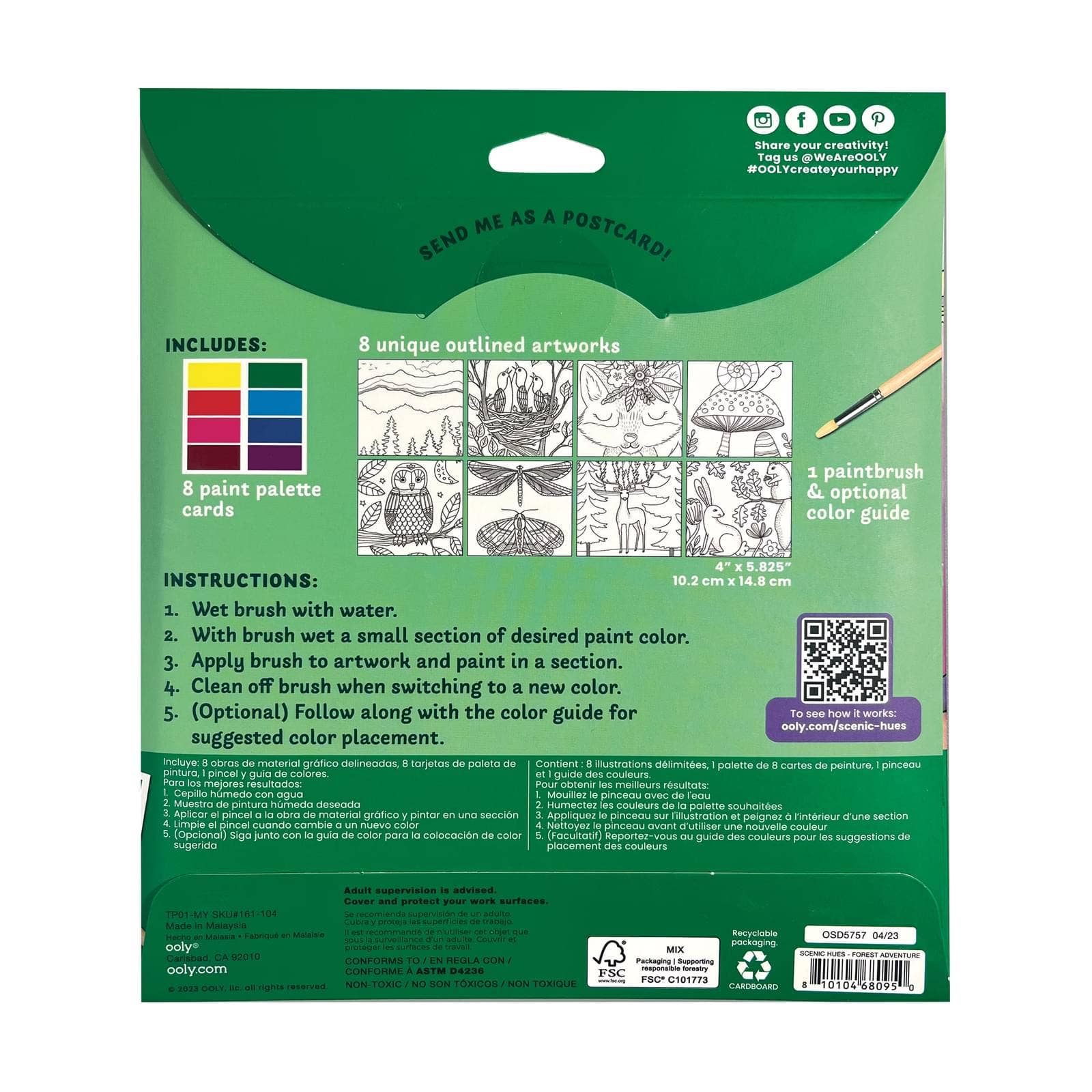 Scenic Hues D.I.Y. Watercolor Kit Forest Adventure - Dear John