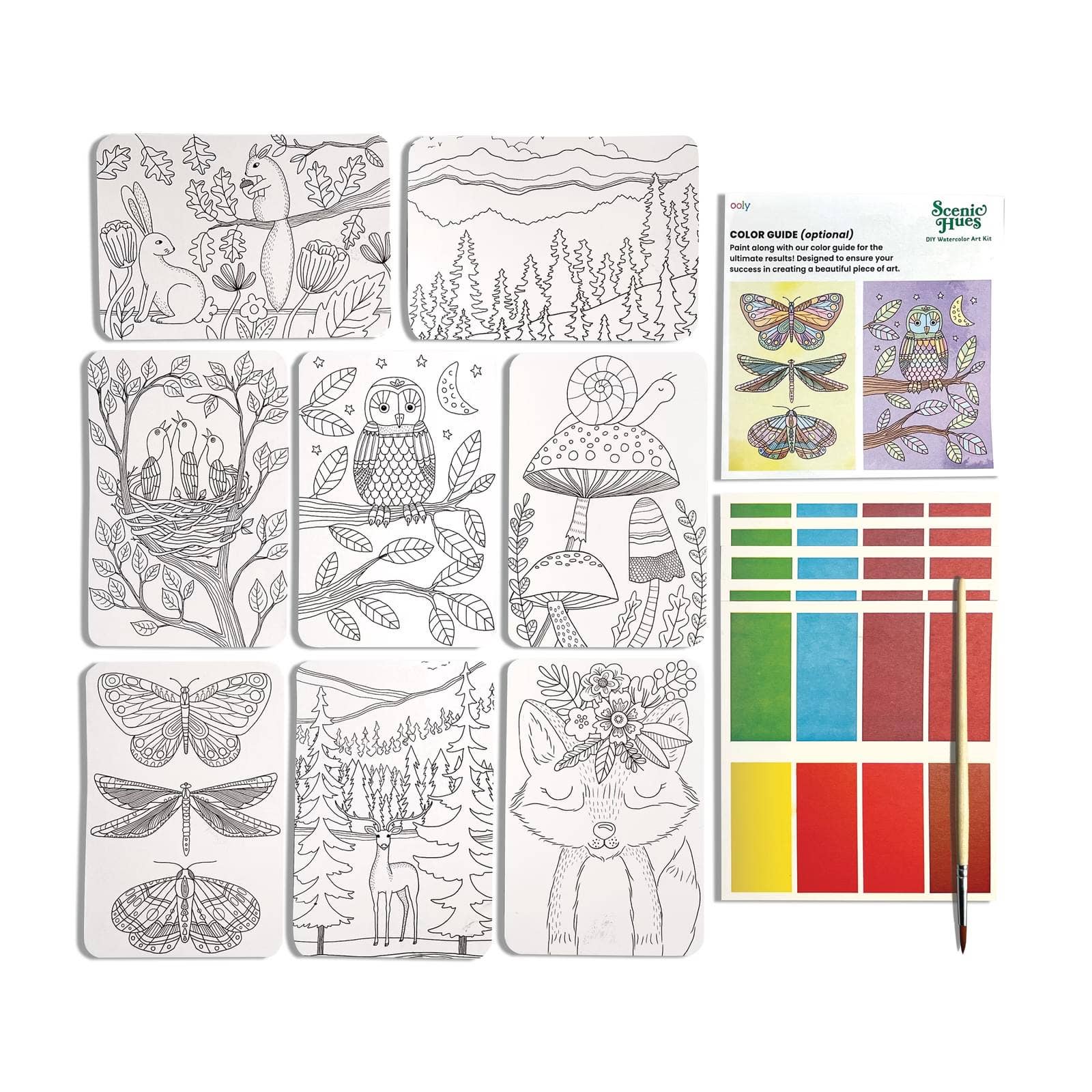 Scenic Hues D.I.Y. Watercolor Kit Forest Adventure - Dear John