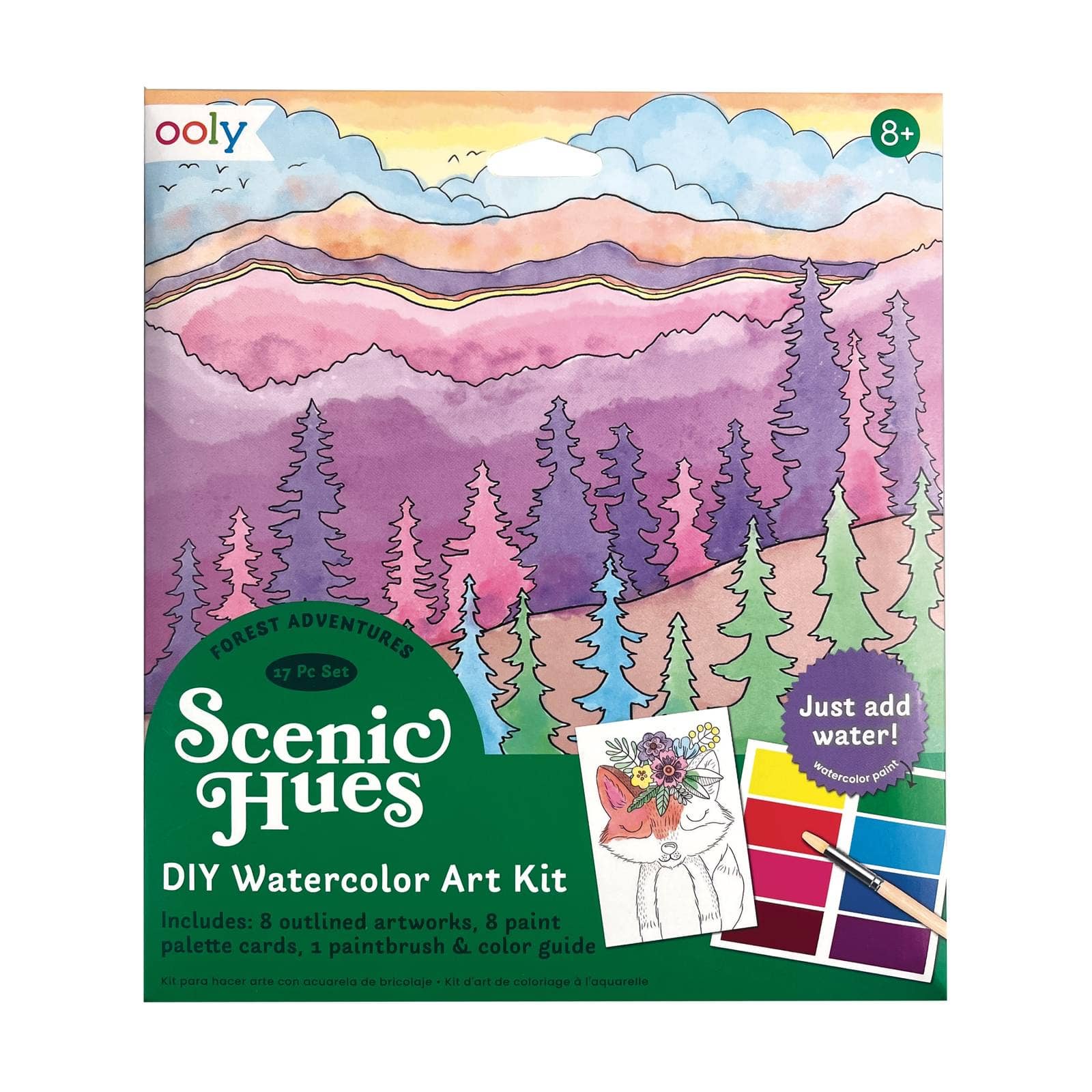 Scenic Hues D.I.Y. Watercolor Kit Forest Adventure - Dear John