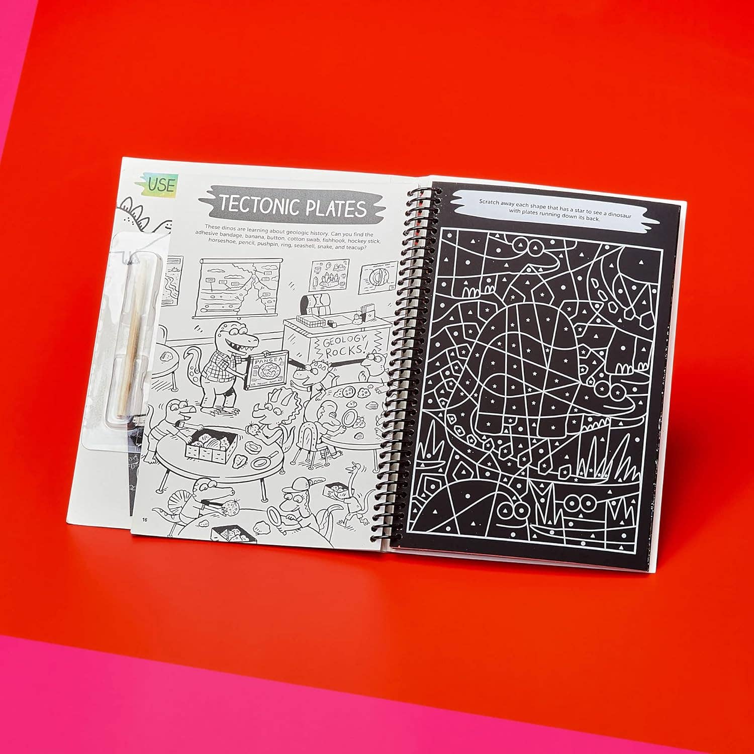 Scratch - Off Hidden Pictures Dinosaur Puzzles — Prehistoric Fun for Kids - Dear John