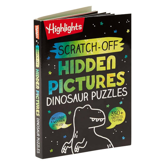 Scratch - Off Hidden Pictures Dinosaur Puzzles — Prehistoric Fun for Kids - Dear John