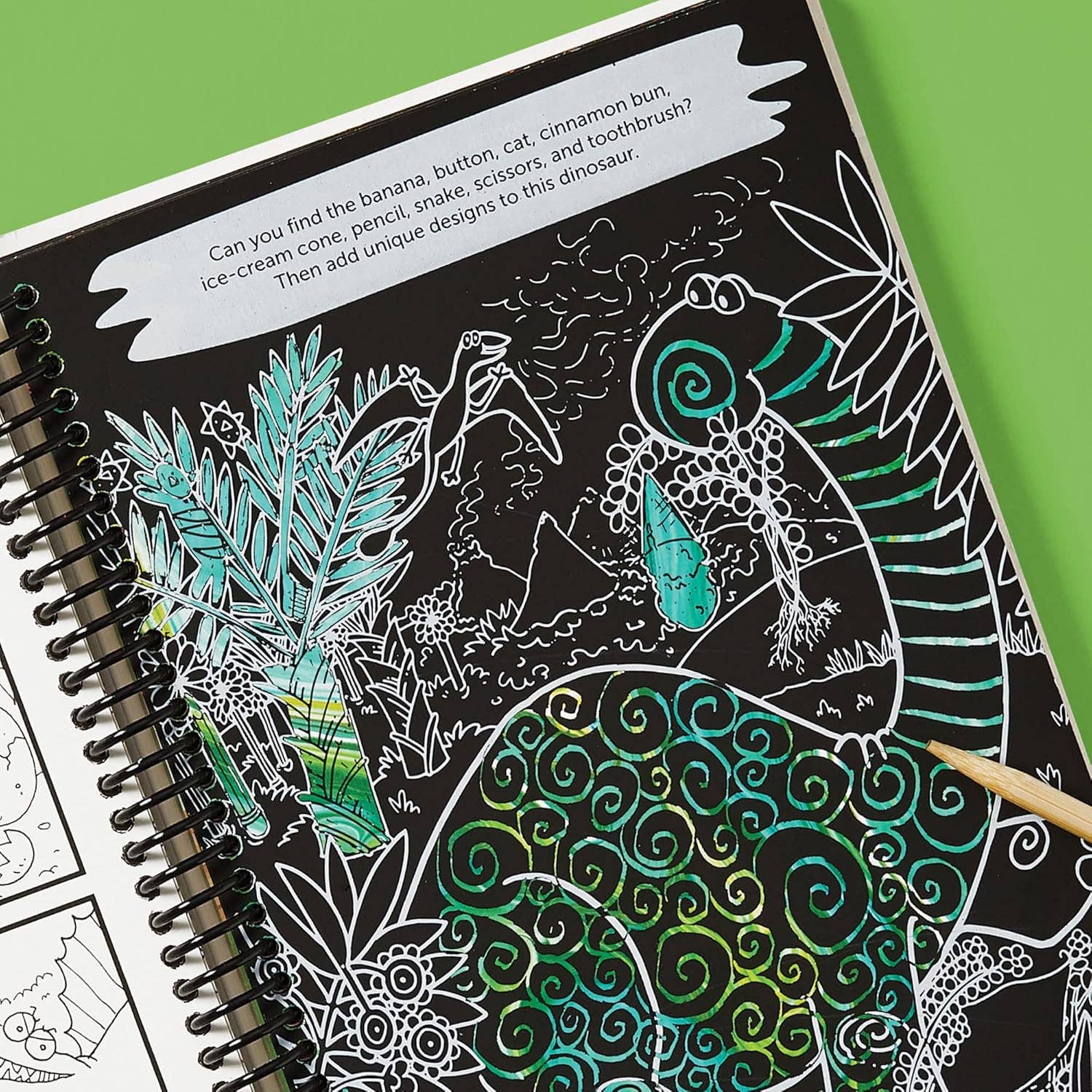 Scratch - Off Hidden Pictures Dinosaur Puzzles — Prehistoric Fun for Kids - Dear John